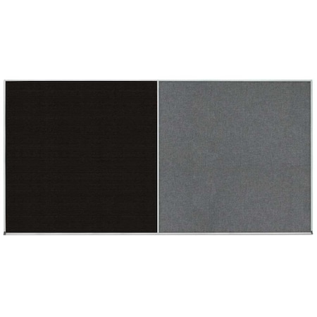 United Visual Products Enclosed Corkboard, 1 Door, 18"x24", 4" Fra UV3414-SATIN-BUFF